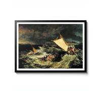 The Shipwreck by J. M. W. Turner, Romantic Landscape, Sea Storm Theme, Wall Art Print, Poster, Home Decor Gift, Archival Matte, A2 (Print Only) - 59.4x42cm