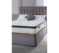 The Shire Bed Company Mode 3000 Count Pocket Sprung Tufted Mattress In White White Single