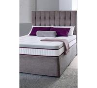The Shire Bed Company Mode Orthopaedic Support Open Coil Tufted Mattress In White White Double
