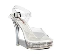 The Shoe Fairy Goddess Olympian, Transparent, Lucite, Clear, 5 UK