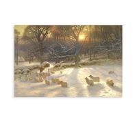 The Shortening Winter's Day Is Near A Close by Joseph Farquharson Poster Bedroom Canvas Decor Print Wall Art Office Room Aesthetic Decor Gift Unframe