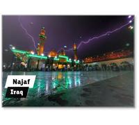 The Shrine of Imam Ali Ibn Abi Talib in Najaf, Karbala, Iraq, Design 15, Fridge Magnet