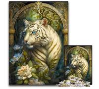 The Siberian Tiger Pc Adults Jigsaw Puzzle Wooden Jigsaw for TeenagersFamily FunDIY Brain Teaser Game Gift 1000 PCS(75x50cm)