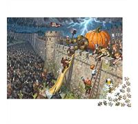 The Siege of Helm‘s Deep Wooden Jigsaw Puzzle Waterproof 1000 Piece Puzzles for Adults Fun Educational Games