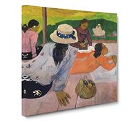 The Siesta by Paul gauguin Canvas Print | Gallery Wrapped 30mm Frame Wall Art | 14x14 inches | Ready to Hang | Impressionist Picture | Living Room Bedroom Lounge Office