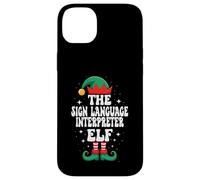 The Sign Language Interpreter Elf Funny Christmas Matching Case for iPhone 14 Plus