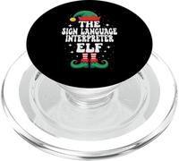 The Sign Language Interpreter Elf Funny Christmas Matching PopSockets PopGrip for MagSafe
