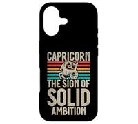The Sign of solid Ambition Capricorn Case for iPhone 17