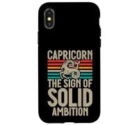 The Sign of solid Ambition Capricorn Case for iPhone X/XS