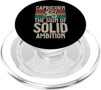 The Sign of solid Ambition Capricorn PopSockets PopGrip for MagSafe