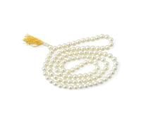 The Sikh Essential Handcrafted Cream Colour Mala for Meditation and Simran, 108 Pearl Beads