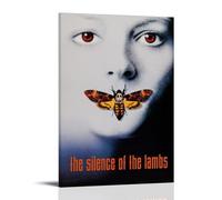 The Silence of The Lambs Anti Splash Art Posters Living Room And Bedroom Hanging Paintings Suitable for Multiple Scenarios No Need for Punching Easy to Install Suitable for Gifts And Personal UseFrame