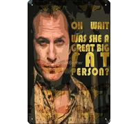 The Silence of the Lambs - Buffalo Bill Photographic Print Metal Tin Sign Plaque Man Cave Wall 8x12 Inch Wall Art Decoration