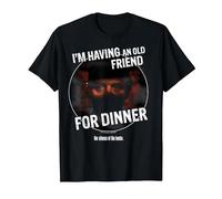 The Silence of The Lambs I'm Having an Old Friend for Dinner T-Shirt, Men, Black, Small