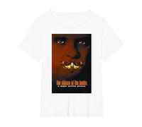 The Silence of The Lambs Moth Poster T-Shirt, Women's Plus, White, 4X