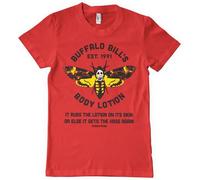 The Silence of the Lambs Officially Licensed Buffalo Bill's Body Lotion Mens T-Shirt (Red), Medium