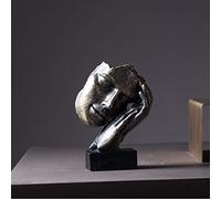 The Silence Statue, Modern Sculpture Resin Silence Is Golden People Statues Sculptures Office Home Thinker Decoration Art Statues Creative Crafts Ornaments,People D