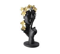 The Silence Statue, Modern Sculpture Resin Silence Is Golden People Statues Sculptures Office Home Thinker Decoration Art Statues Creative Crafts Ornaments,People D