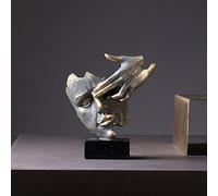 The Silence Statue, Modern Sculpture Resin Silence Is Golden People Statues Sculptures Office Home Thinker Decoration Art Statues Creative Crafts Ornaments,People D