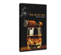 The Silent Man Quote Canvas Poster Wall Art Decor Print Picture Paintings for Living Room Bedroom Decoration Frame-style 24x36inch(60x90cm)