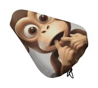 The Silent Monkey Bike Seat Cover Waterproof Oxford Fabric, Universal Adjustable Bicycle Saddle Cover with Drawstring Easy Install Protective Rain Dust Covers for Women Men