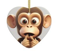 The Silent Monkey Decoration Christmas Decorations With Gold String Crafts For Women Souvenir Holiday