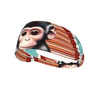 The Silent Monkey Elastic Sports Headband, Unisex Headband, Wicks Moisture and Eliminates Excess Sweat, Suitable for Sports Such As Football, Running and Yoga, Etc.