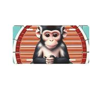 The silent monkey Front license plate, 0.6 mm thick, 30 x 15 cm, aluminum.