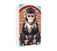 The Silent Monkey Greeting Card, 4x6 Inches, Heart-Shaped Envelope Packaging, &Suitable For All Occasions.