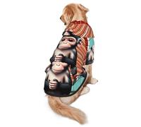 The silent monkey L Dog Hoodie Warm and lightweight suitable for pets to wear in autumn and winter