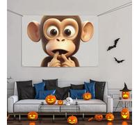 The Silent Monkey Large Banner Sign Party Decor 47x71 Inch, Personalized Wall Hanging Backdrop Banners Birthday Yard Flag Party Photography Background For Wedding Birthday