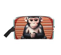The Silent Monkey Large Capacity Toiletry Bag, Lightweight Travel Wash Bag with Padding, for Men Women