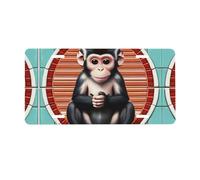 The silent monkey License Plate for Front of Car â€“ Personalized Aluminum Car Tags â€“ 6â€ x 12â€ Universal Fit.