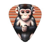 The Silent Monkey Multi-Thickness Guitar Pick Set 12 Pieces Clear Tone Comfortable Feel Strong Wear Resistance And Toughness Comes With Transparent Box