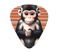 The silent monkey Patterned guitar picks - (thin/medium/thick) free to choose, suitable for all kinds of string instruments,