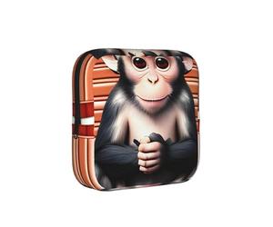 The Silent Monkey Period Proof Storage Bag-Feminine Hygiene Travel Case for Sanitary Pads, Discreet Mensural Pouch for Purse Office