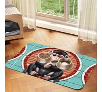 The silent monkey Pet absorbent leather tablecloth Pet bowl mat suitable for dogs or cats