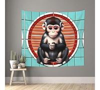 The silent monkey Print Wall Tapestry,Tapestries for Home Decoration,for Bedroom Living Room Dorm Wall Hanging 60x51in