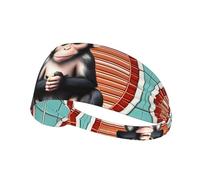 The Silent Monkey Printed Sports Headband - Headband for Cycling, Tennis, Travel and Outdoor Sports