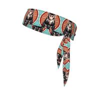 The Silent Monkey Sports Headscarf, Men and Ladies Dress Headwear, Fitness, Running, Yoga, Sweat -Absorbing Headband