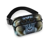 The Silent Monkey Waist Bag Fashion Fanny Bag with Adjustable Strap for Outdoor Workout Cycling Unisex, white, 20x13cm, Waist Bag