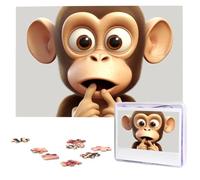 The Silent Monkey Wooden Puzzles 1000 Pieces Personalized Jigsaw Puzzle For Adults Interesting Custom Photo Puzzles Gift For Holiday Birthday Wedding Anniversay