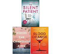 The Silent Patient, Where the Crawdads Sing, Blood Orange 3 Books Collection Set