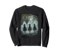 The Silent Riders Ghost Riding Horse Halloween Boo Horse Sweatshirt