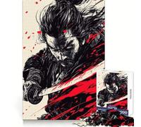 The Silent Samurai Blade Jigsaw Puzzle for Teenagers 1000 Pieces Enhance Recall Quiet Fun Exact Edge Artistic Gift (38x52cm)