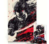 The Silent Samurai Blade Jigsaw Puzzles 1000 Piece for Teenagers Improve Memory Relaxing Fun Sharp Edge Unique Gift (38x26cm)