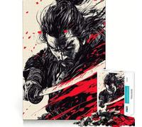 The Silent Samurai Blade Jigsaw Puzzles 1000 Piece for Teenagers Improve Memory Relaxing Fun Sharp Edge Unique Gift (50x75cm)