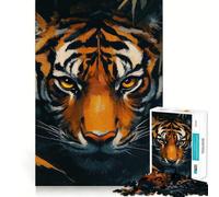 The Silent Tiger Jigsaw Puzzles 1000 Pieces for Adults Reason Skill Toy Calm Relax Exact Cut Heartfelt Gift (38x52cm)