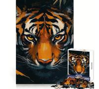 The Silent Tiger Jigsaw Puzzles for Teenagers 1000 Piece Pure Logic Toy Quiet Calm Clean Cut Wall Art Decor (50x75cm)