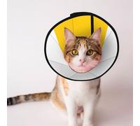 The Silesian Flag Soft Dog Cone Collar, Depets Adjustable Recovery Pet Cone E-Collar for Cats Kittens Rabbits, Comfy Elizabethan Collar